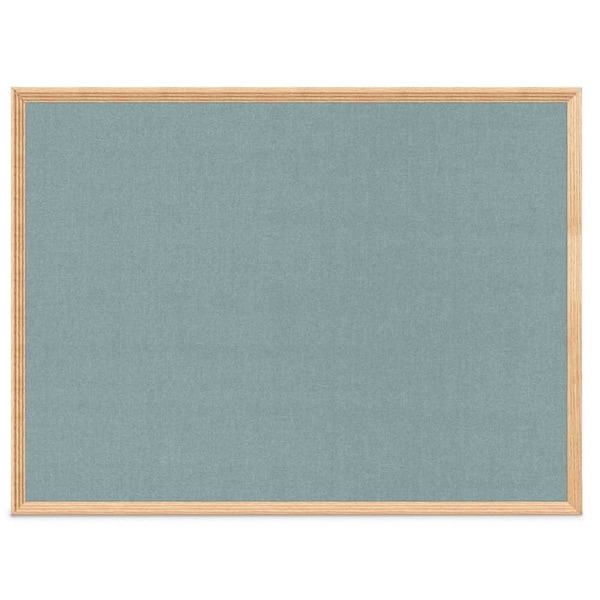 United Visual Products Decor Wood Combo Board, 60"x48", Cherry/White Porcelain & Medium Grey UV704DEFAB-CHERRY-WHTPORC-MEDGRY - main